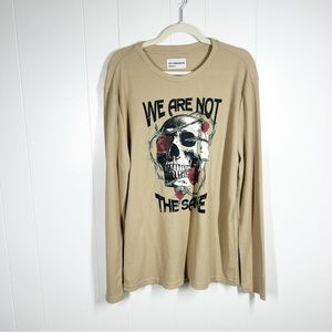 4th Dimension Beige We Are Not The Same Graphic Long Sleeve Thermal Large